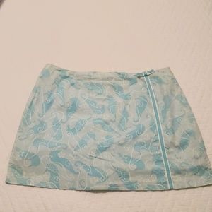 Lilly Pulitzer Seahorse skort/shorts Sz 14